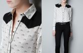 Blusa Chiffon Pony Print (Cavalo) - bc008