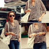 Blusa Chiffon Once Print (Onça) - bc007