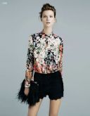 Blusa Chiffon Flower Print - bc001